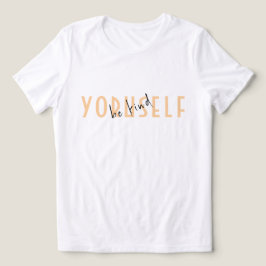 Seien Sie nette Typografie Tri-Blend Shirt