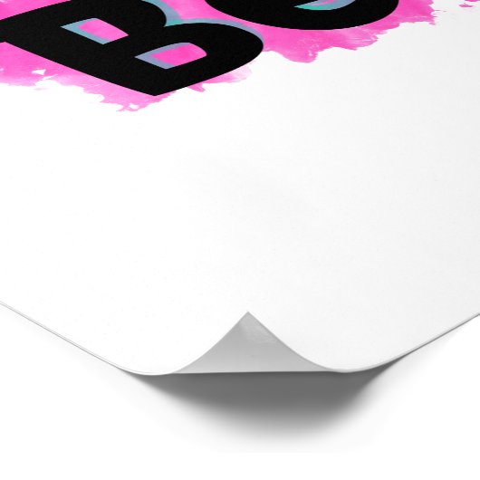 Seien Sie nette Wasserfarbenherzen Poster (Ecke)