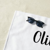 Seien Sie nette Wasserfarbenherzen Strandtuch (Beispiel)