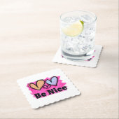 Seien Sie nette Wasserfarbenherzen Untersetzer (Vor Ort)