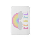 Seien Sie netter Pastellregenbogen Badematte (Vorderseite Vertikal)