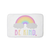 Seien Sie netter Pastellregenbogen Badematte (Vorderseite)
