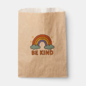 "Seien Sie netter Regenbogen - farbenfrohe Zitatge Geschenktütchen (Vorderseite)