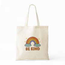 "Seien Sie netter Regenbogen - farbenfrohe Zitatge