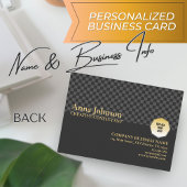 "Seien Sie neugierig" Inspiration Zitat Unternehme Visitenkarte