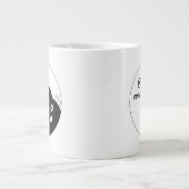 Seien Sie neugierig Jumbo-Tasse (Vorderseite)