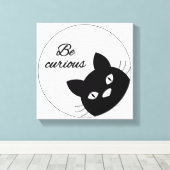 Seien Sie neugierig Leinwanddruck (Insitu (Holzboden))