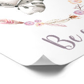 Seien Sie neugierig Niedliches Baby Animal Boho Wr Poster (Ecke)