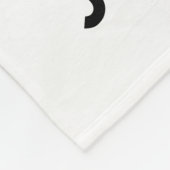 Seien Sie neugierig schwarz Fleecedecke (Ecke)