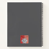 Seien Sie neugierig Silver Persian Kitty Shaded Ro Notizblock (Rückseite)