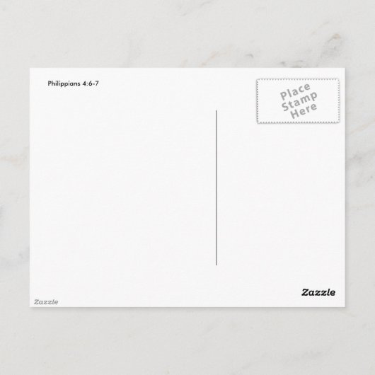 Seien Sie nicht ängstlich (verzogen) - Postkarte (Rückseite)