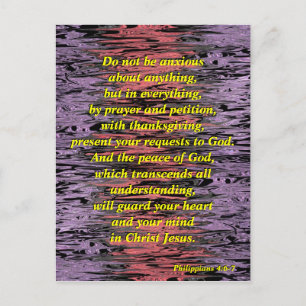 Seien Sie nicht ängstlich (verzogen) - Postkarte