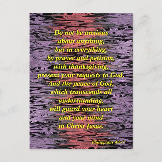 Seien Sie nicht ängstlich (verzogen) - Postkarte (Vorderseite)