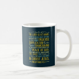 Seien Sie nicht besorgte - Philippians-4:5 - 7 Kaffeetasse
