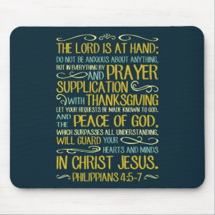 Seien Sie nicht besorgte - Philippians-4:5 - 7 Mousepad