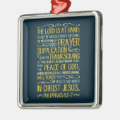 Seien Sie nicht besorgte - Philippians-4:5 - 7 Ornament Aus Metall (Links)