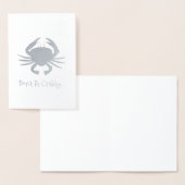 Seien Sie nicht Crabby Maryland Crab Get Well Beac Folienkarte (Anzeige)