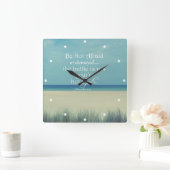 Seien Sie nicht davor gefeit Bibelverse Quadratische Wanduhr (Zuhause)