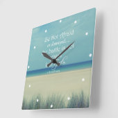 Seien Sie nicht davor gefeit Bibelverse Quadratische Wanduhr (Winkel)