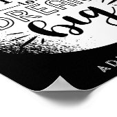 Seien Sie nicht davor, große Träume zu träumen - e Poster (Ecke)