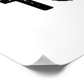 Seien Sie nicht davor, lustige Pommes Frites zu br Poster (Ecke)