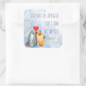 Seien Sie nicht gefürchtet Jeremiah 46:28 Bibelang Quadratischer Aufkleber (Tasche)