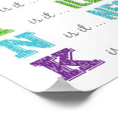 Seien Sie nicht Gemein hinter dem Bildschirm Anti Poster (Ecke)