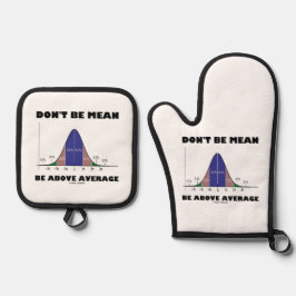 Seien Sie nicht Gemein über dem Spaß der Ratschläg Ofenhandschuh & Topflappen-Set