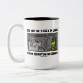 Seien Sie nicht in der Schwebe denken Zweifarbige Tasse (Links)