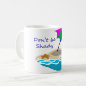 Seien Sie nicht schattiger Regenschirm Kaffeetasse (Vorderseite Links)