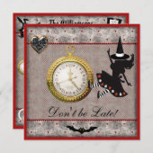 Seien Sie nicht späte Alice-Hexe, die Einladung (Vorne/Hinten)