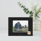 Seien Sie nicht traurig Postkarte (Stehend Vorderseite)