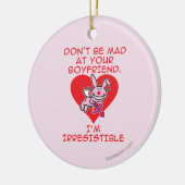 Seien Sie nicht wütend Keramik Ornament (Links)