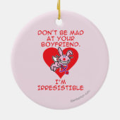 Seien Sie nicht wütend Keramik Ornament (Hinten)