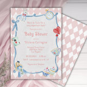 Seien Sie nicht zu spät in der Alice im Wunderland Einladung