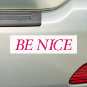 Seien Sie Nizza (der rote Krieger) Autoaufkleber (Auf Auto)