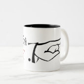 Seien Sie Nizza oder verlassen Sie Tasse zwei (VorderseiteRechts)