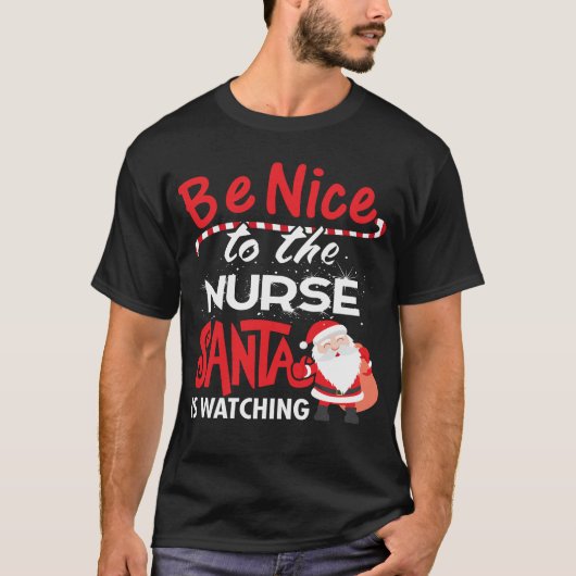 Seien Sie Nizza zur Krankenschwester, die Sankt T-Shirt (Vorderseite)