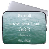 Seien Sie noch Bibel Verse Psalm 46:10 Laptopschutzhülle (Vorderseite)