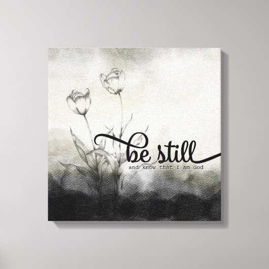 Seien Sie noch Biokonzept mit Tulips Leinwanddruck (Vorderseite)