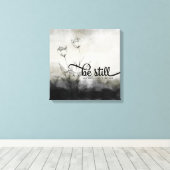 Seien Sie noch Biokonzept mit Tulips Leinwanddruck (Insitu (Holzboden))