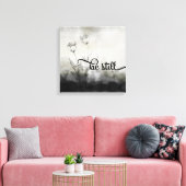 Seien Sie noch Biokonzept mit Tulips Leinwanddruck (Insitu (Wohnzimmer))