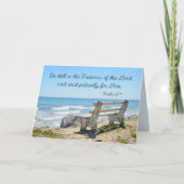 Seien Sie noch in Anwesenheit des Lords, Dankeskarte (Vorderseite)