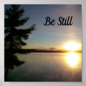 Seien Sie noch sonnig Inspiration Friedlich Lake Poster (Vorne)