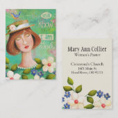 Seien Sie noch und kennen Sie Visitenkarte (Vorne/Hinten)