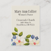 Seien Sie noch und kennen Sie Visitenkarte (Rückseite)