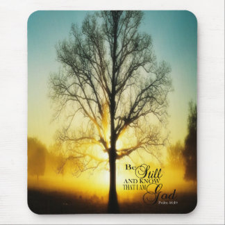 Seien Sie noch und wissen Sie, dass ich GOTT bin Mousepad