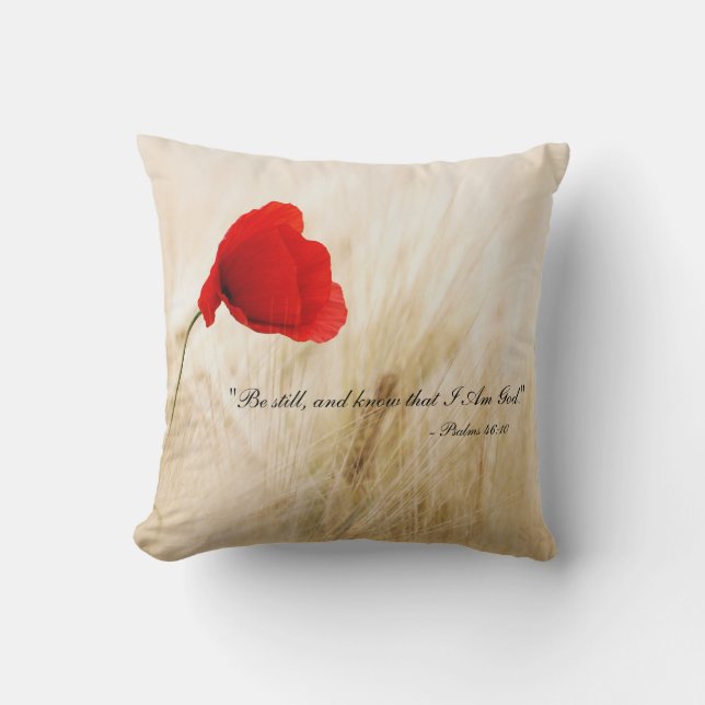 Seien Sie noch und wissen Sie, dass ich Kissen (Vorderseite)