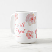 Seien Sie noch und wissen Sie, Scripting Personali Kaffeetasse (Vorderseite Links)