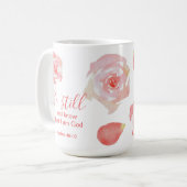 Seien Sie noch und wissen Sie, Scripting Personali Kaffeetasse (Vorderseite Links)